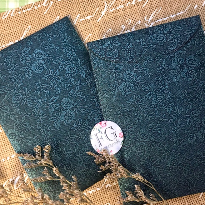 

Gila Amplop Uang 6pcs Flowery Midnht Green 8x12cm by fgpaper