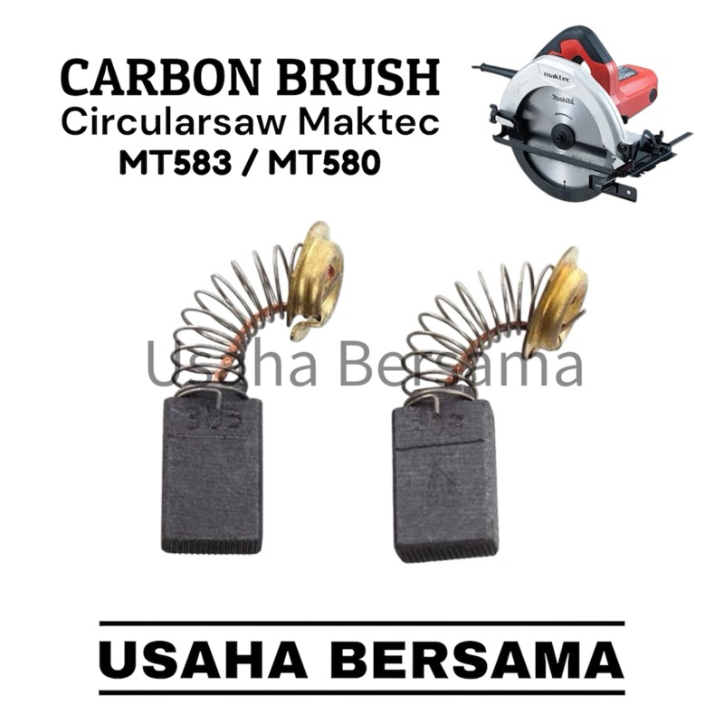 BROSTEL FOR MESIN CIRCULAR SAW MAKTEC MT580 / MT583 / CARBON BRUSH SPUL GERGAJI GRAJI POTONG MAKTEC 