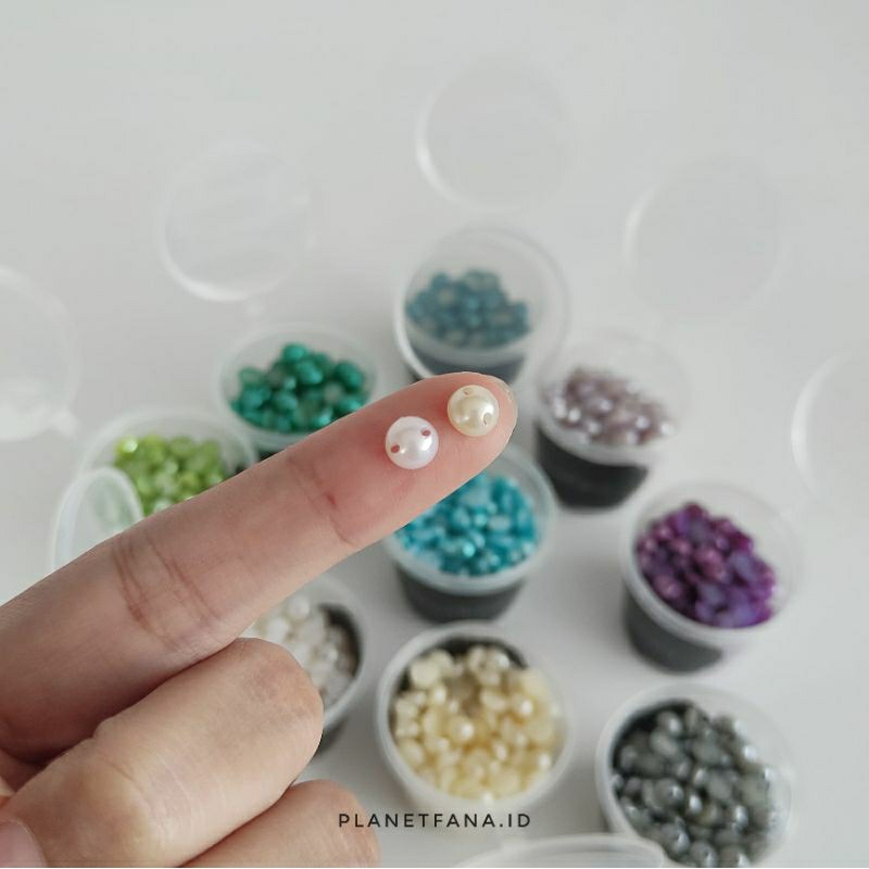 planetfana • Mutiara belah putik bunga kertas 5mm