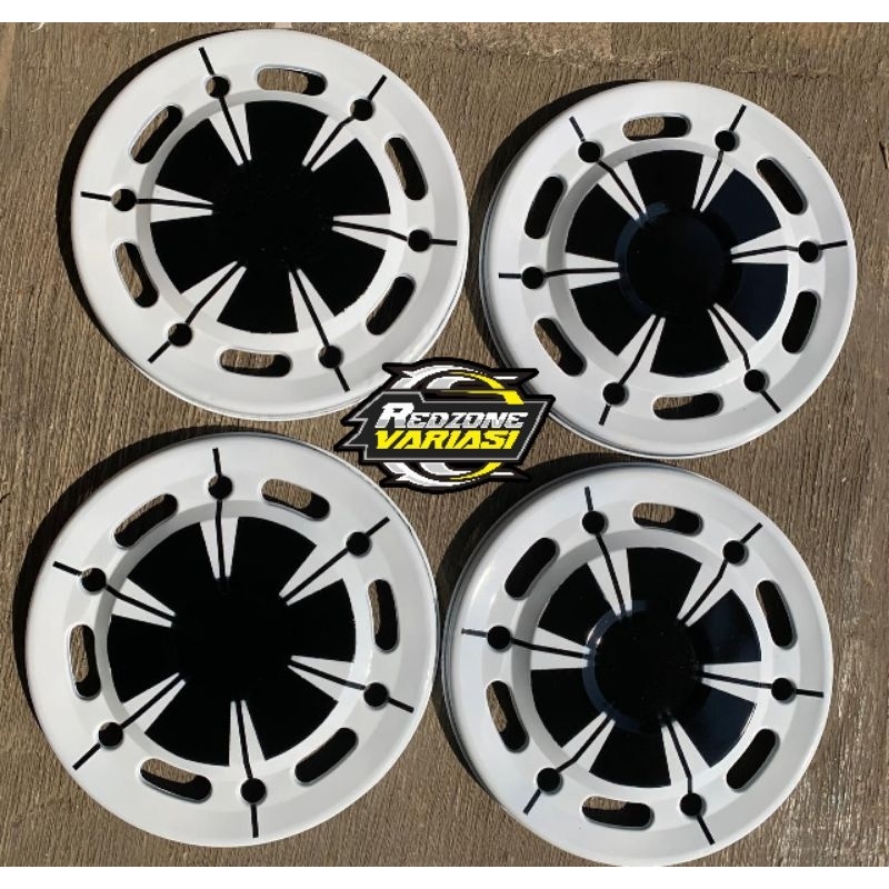 (4Biji) Weldop Adiputro bulat oval ring 13 dan 14 Bahan Plat Besi untuk semua pickup dan mobil priba