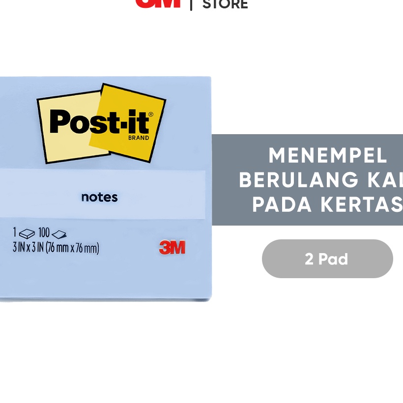 

Extra 3M Postit Notes 6541CB Menempel berulah kali pada kes 2 pad 76x76 mm Untuk berbagai permukan kes