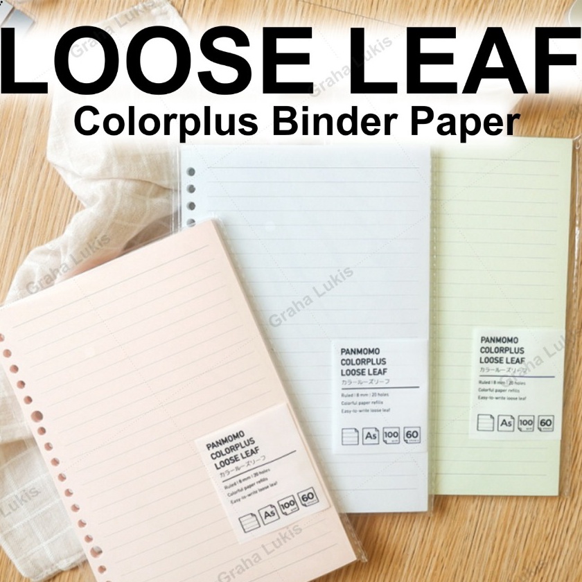 

FG2 Panmomo Cololus Loose Leaf Binder Paper 1gsm A5 B5
