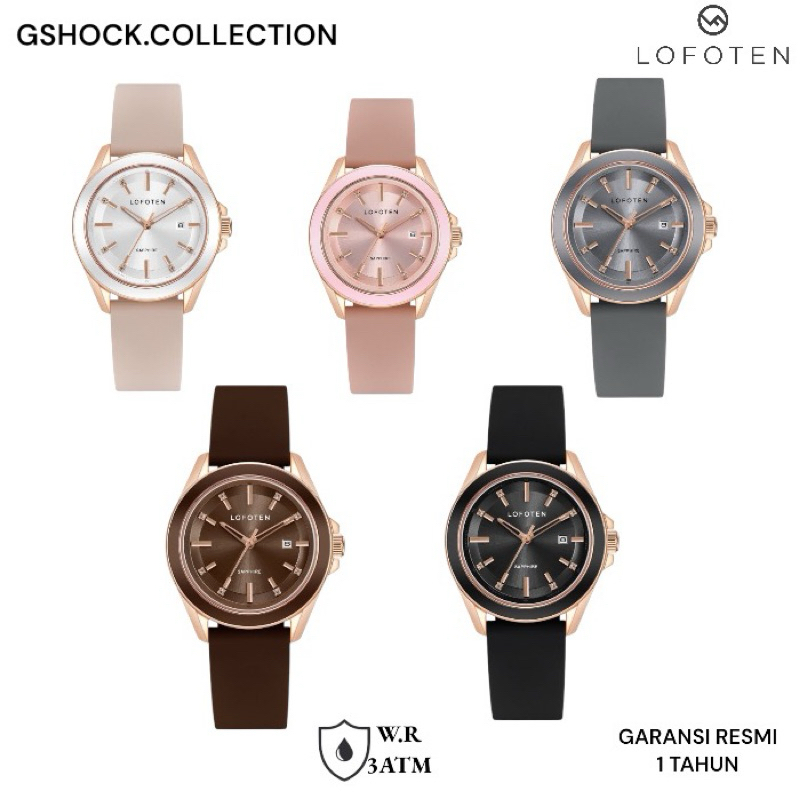 Lofoten 2325 Jam Tangan Wanita Analog Rubber Original