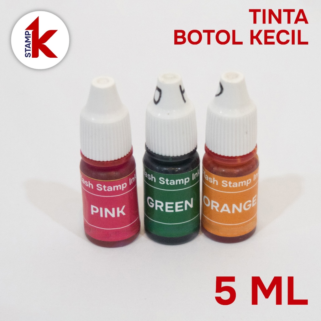 

Tinta Stempel Flash Warna Premium Ex-Jerman Ukuran Kecil 5ml