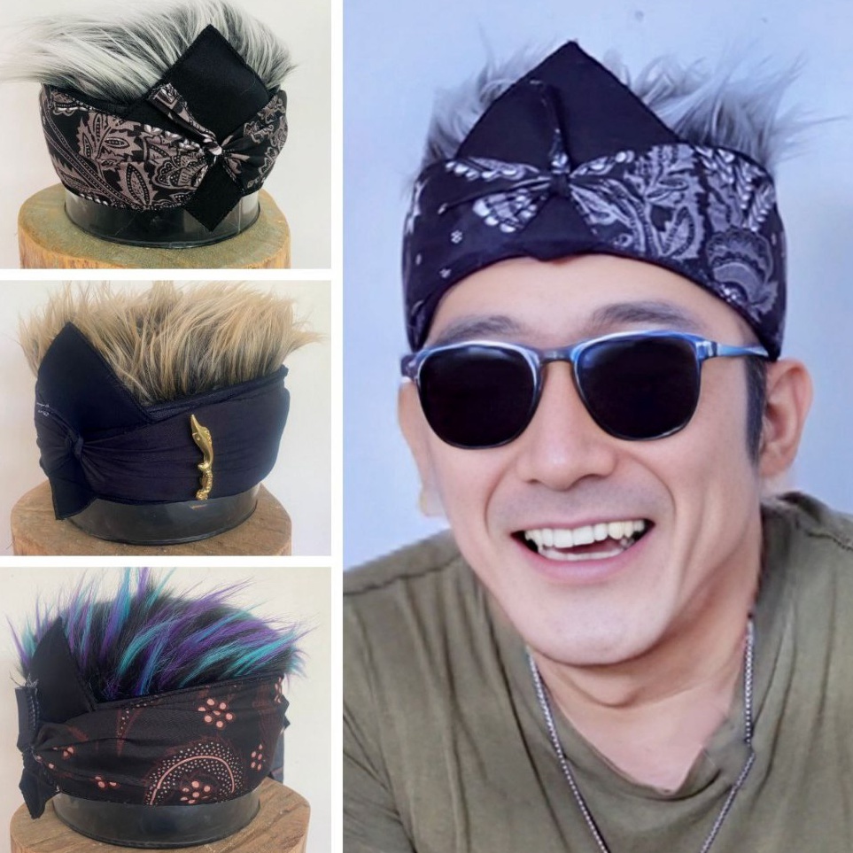 Harga Terbatas  Blangkon Rambut Palsu  Udeng Rambut Palsu  Ikat Kepala Sunda Rambut Palsu  Udeng  Bl