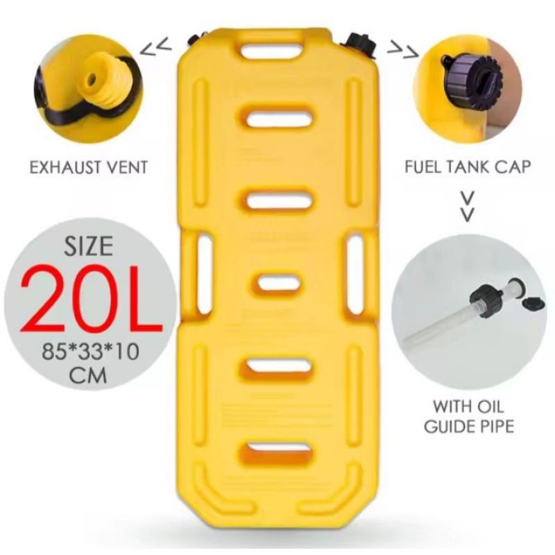 Jerry Can / Jerigen Offroad Long Haul 20 Liter Heavy Duty Warna Kuning, Merah, Hitam, Hijau Army Hea