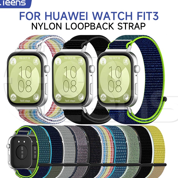 Strap Huawei Watch Fit 3 Tali jam Nilon Alpine Quick Release For Huawei Watch Fit3 Nylon Loopback St