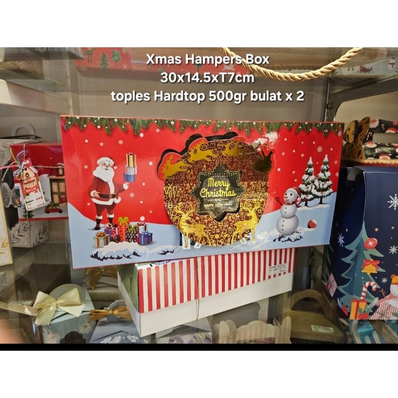 

2pcs Kotak Hampers Natal Christmas toples 500gr x 2