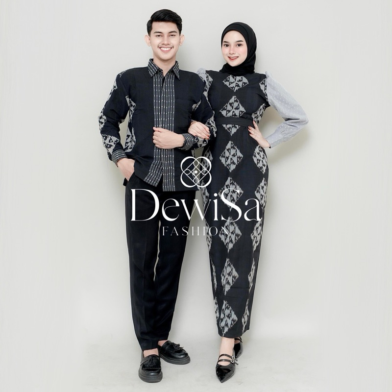 [TENUN ETNIK] Baju Tenun Couple Dress Tenun Kemeja Tenun Baju Tenun Murah Baju Kondangan Baju Pesta 