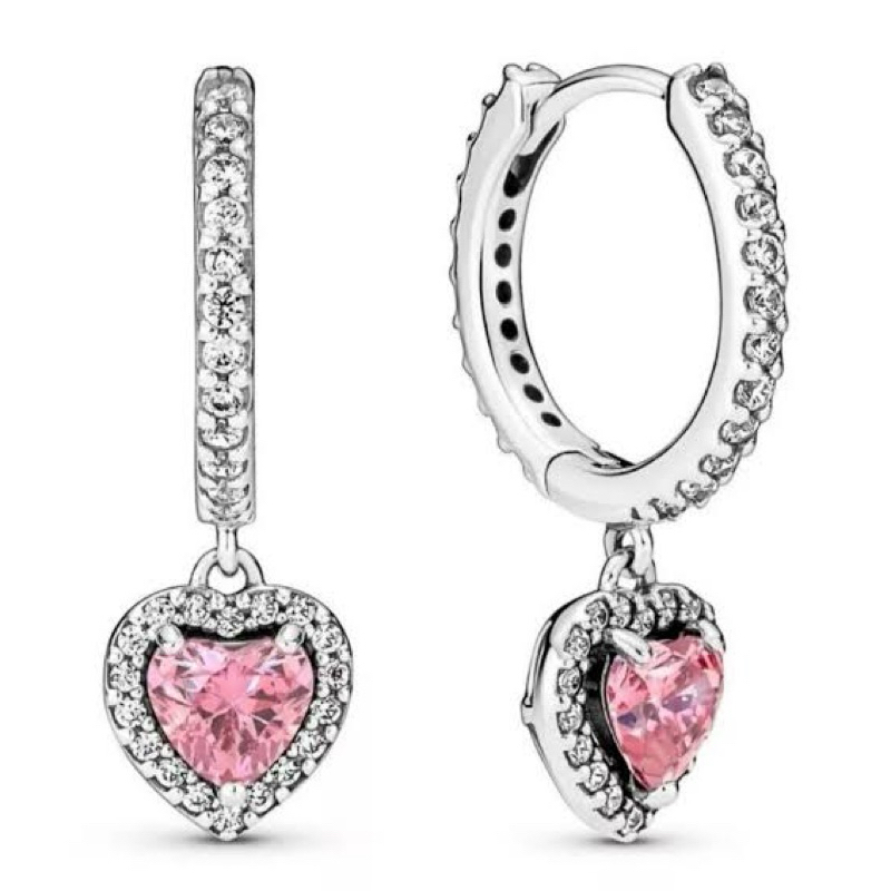 Elevated heart earring