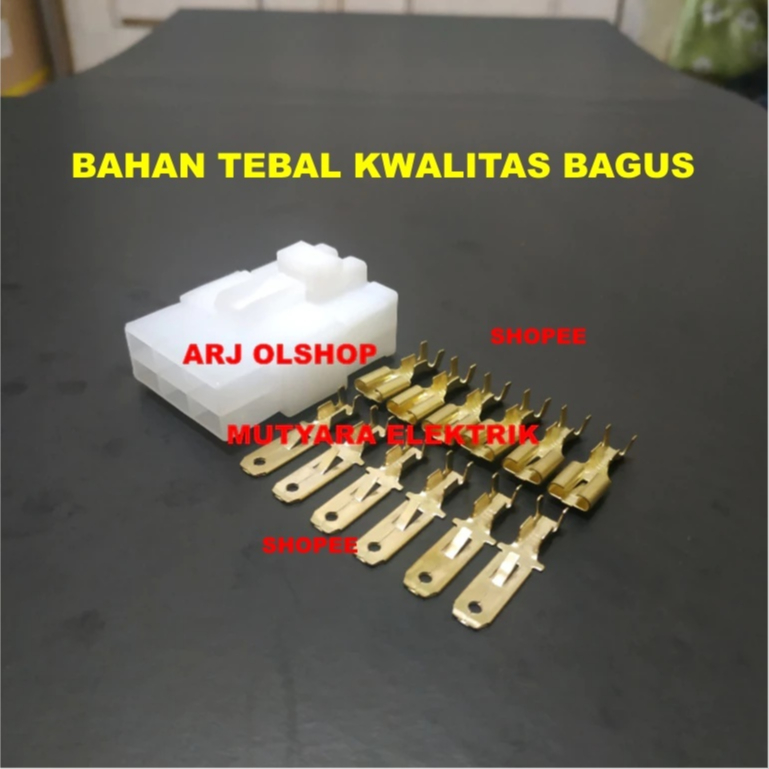 SOKET SPULL OLD CB150R / SOKET SPULL STATOR CB 150 R LAMA 1SET/ SOKET SPULL 6 PIN HONDA CB 150R OLD 