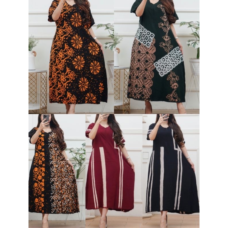 daster raron premium  cap malanan ld 110 pb 120 ada saku samping  asli batik pekalongan