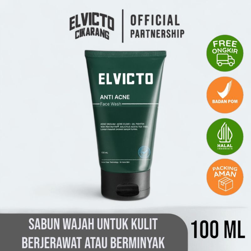 ELVICTO Acne Fight Face Wash - Sabun Wajah Pria