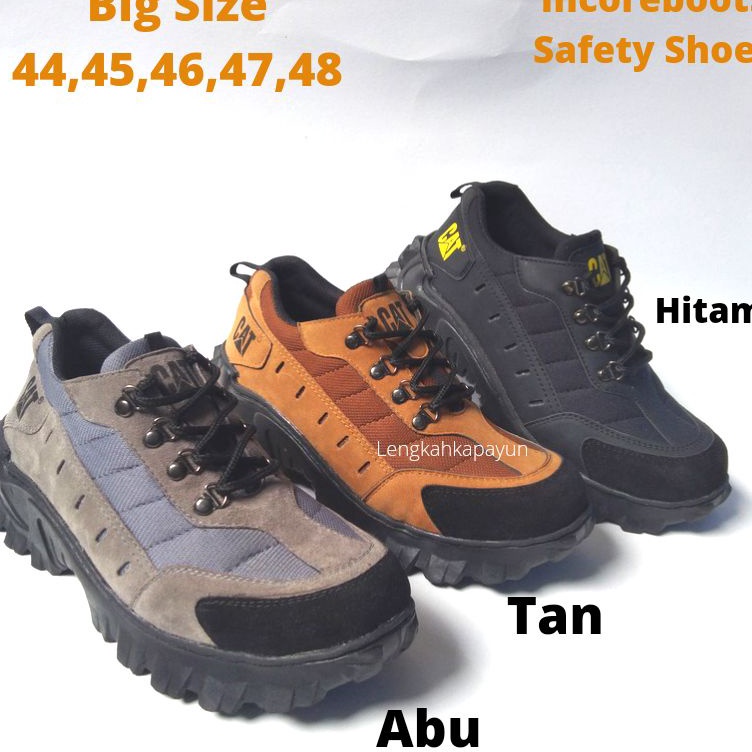 Sepatu Safety Pria Big Size 44 45 46 47 48 Ukuran Jumbo Ujung Besi