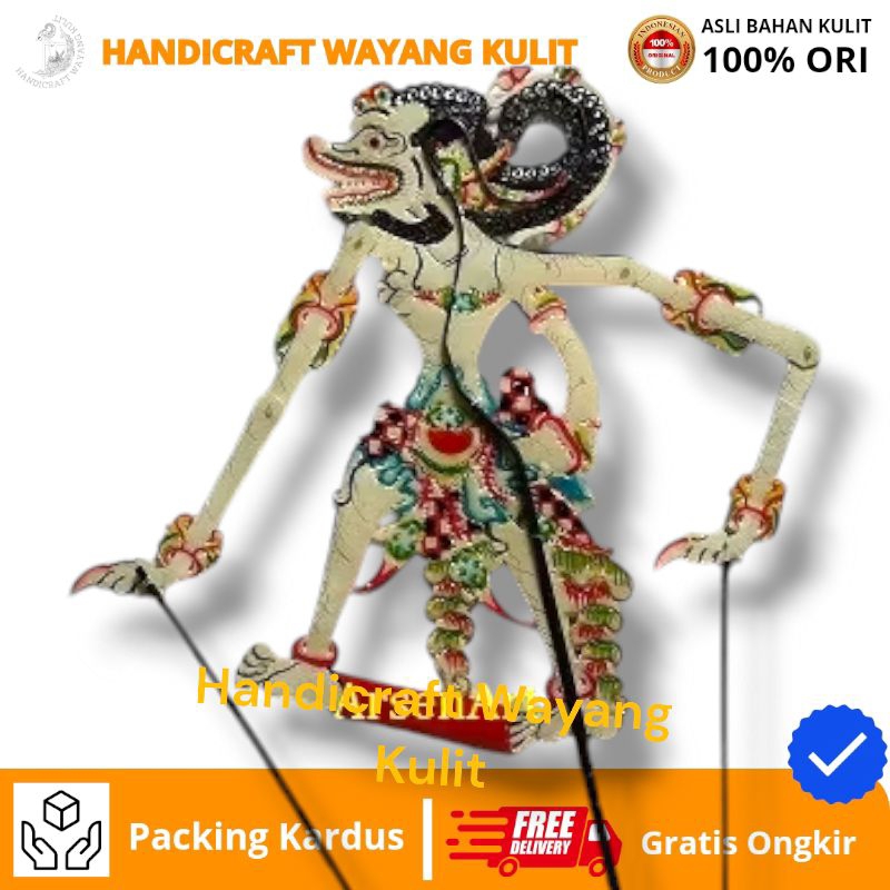HANDICRAFT WAYANG KULIT | Hanoman Wayang Purwa Wayang Kulit Asli Ukuran Besar