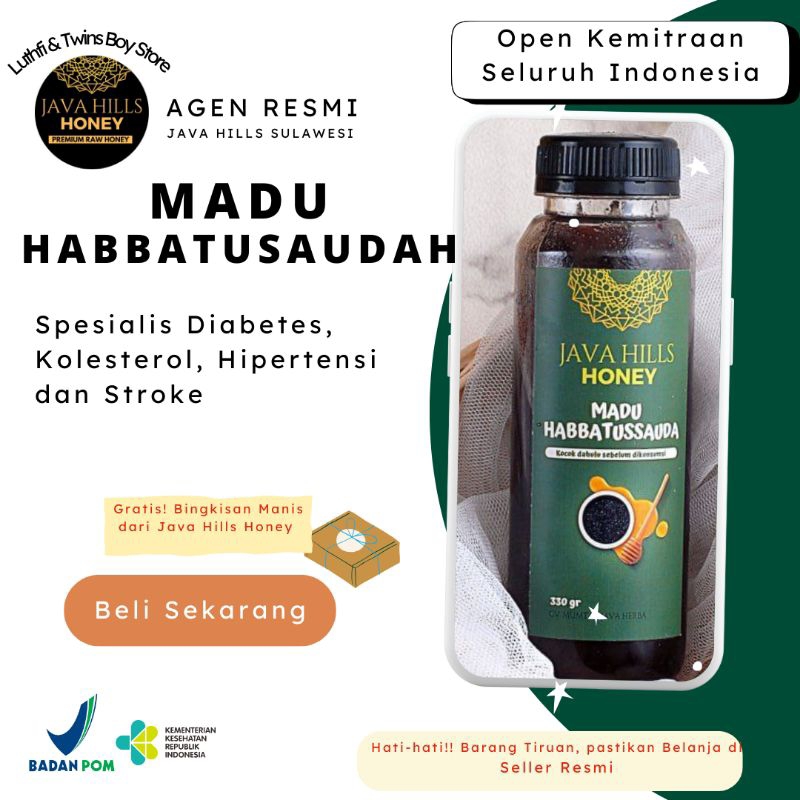 

(100% ASLI) Madu Habbatusaudah (spesialis diabetes, kolesterol, hipertensi dan stroke) by Java Hills Honey