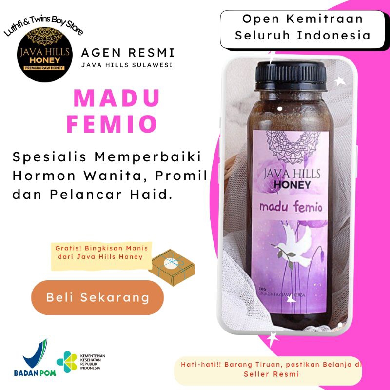 

(100%ASLI) Madu Femio by Java Hills Honey (madu masalah kewanitaan, promil,kista, miom, dll)