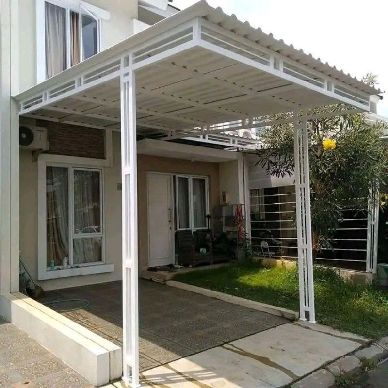 Kanopi rumah minimalis atap spandek pasir berkualitas dan bergaransi