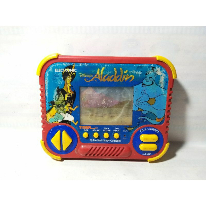 Game Watch Gimbot Gamebot Aladdin Aladin Disney Tiger Electronics 1990 Figure Rare Jadul Vintage Cla