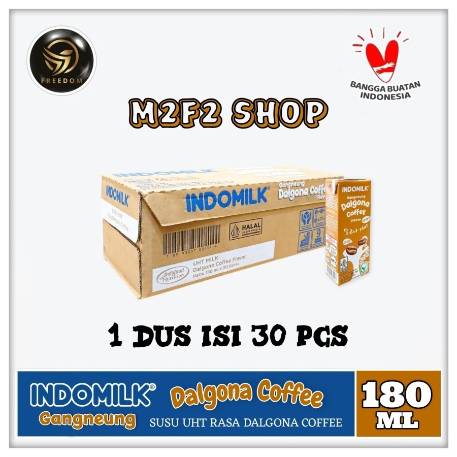 

Indomilk Dalgona Coffee Flavor | Rasa Susu Kopi Kotak UHT - 180 ml (Kemasan Karton)