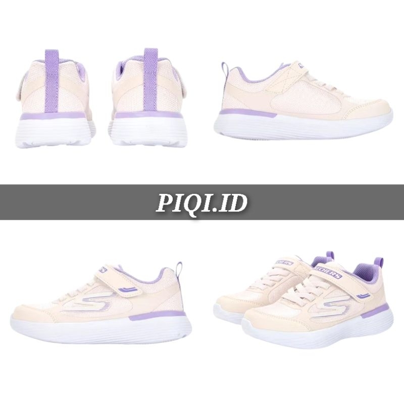 SEPATU ANAK PEREMPUAN SKECHERS GO RUN 400 V2 BEIGE LILAC
