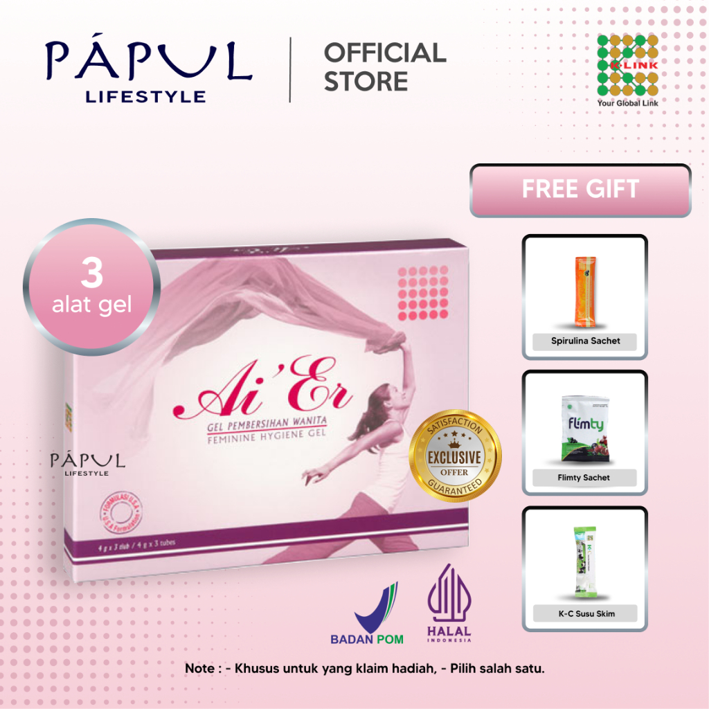 [EXCLUSIVE] AI ER Feminine Hygiene Gel (1 Box isi 3 Alat Gel) Pembersih Kewanitaan Puyikang Takara