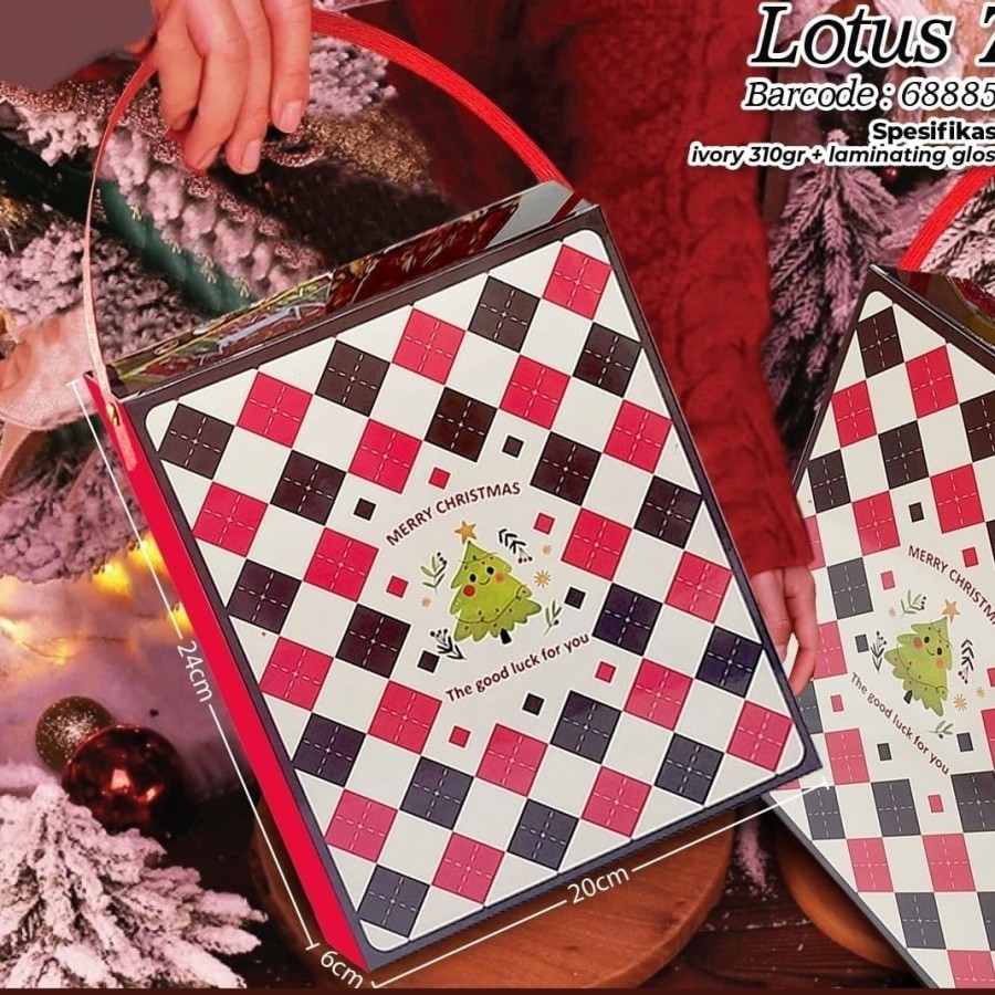 

Box X'mas Lotus 7(24x20x6cn -4pcs
