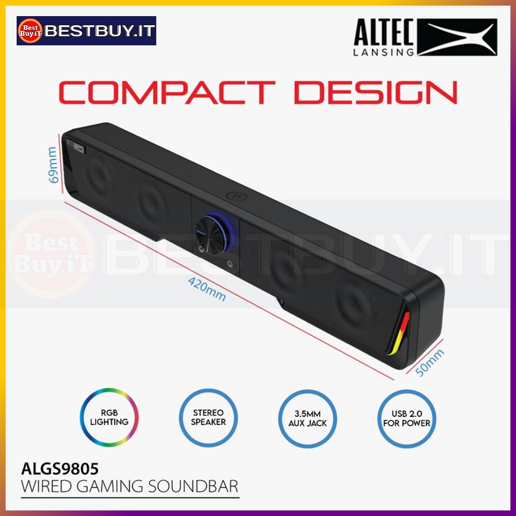 Speaker Altec Lansing Soundbar ALGS9805