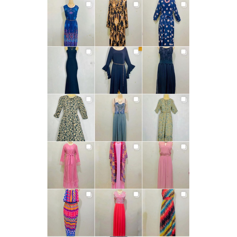 Summerfinn Long Dress Collection - koleksi long dress gamis abaya wanita long tunik model vintage lo