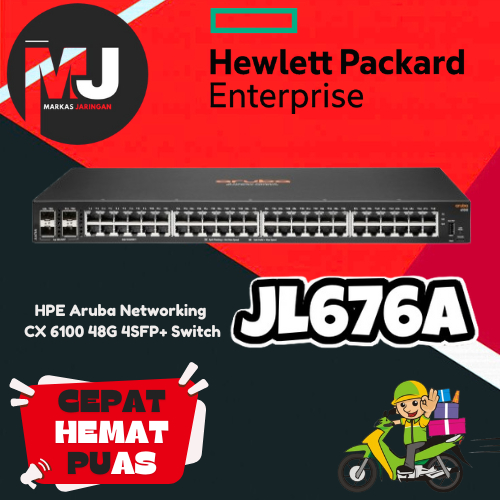 HPE Aruba JL676A CX 6100 (JL676A) 48G 4SFP+ SwitchJL677A JL678A