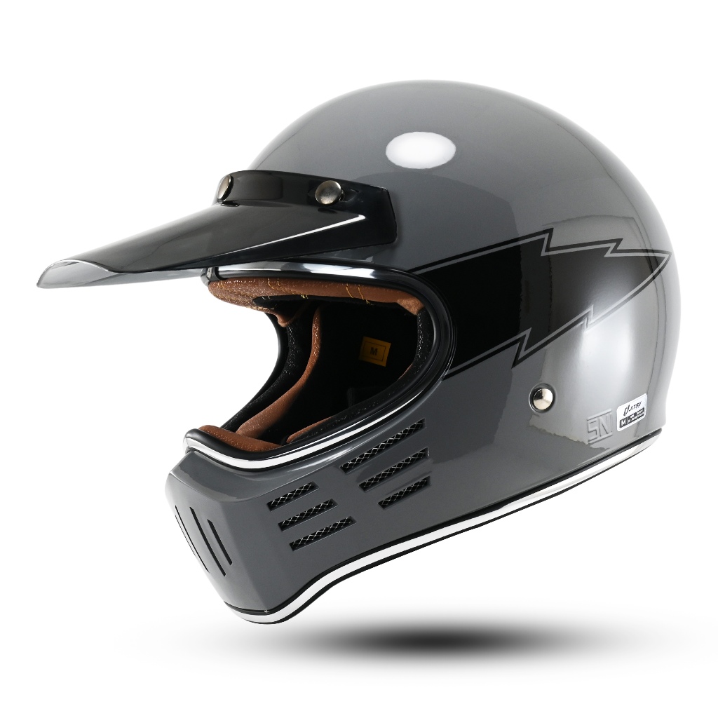 Jitsu Helm Full Face Cakil Motif Flash SNI