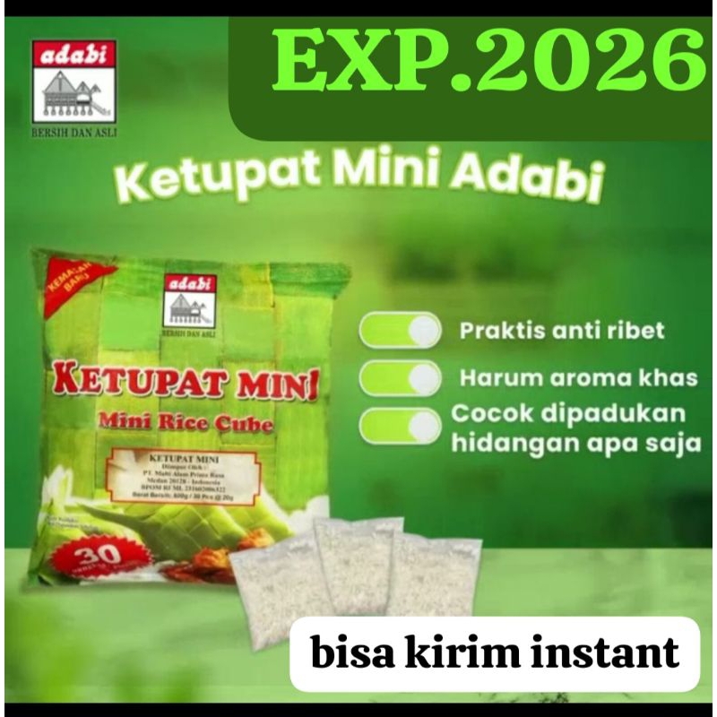 

KETUPAT MINI INSTANT ADABI CARDELA SERASA LONTONG PRAKTIS
