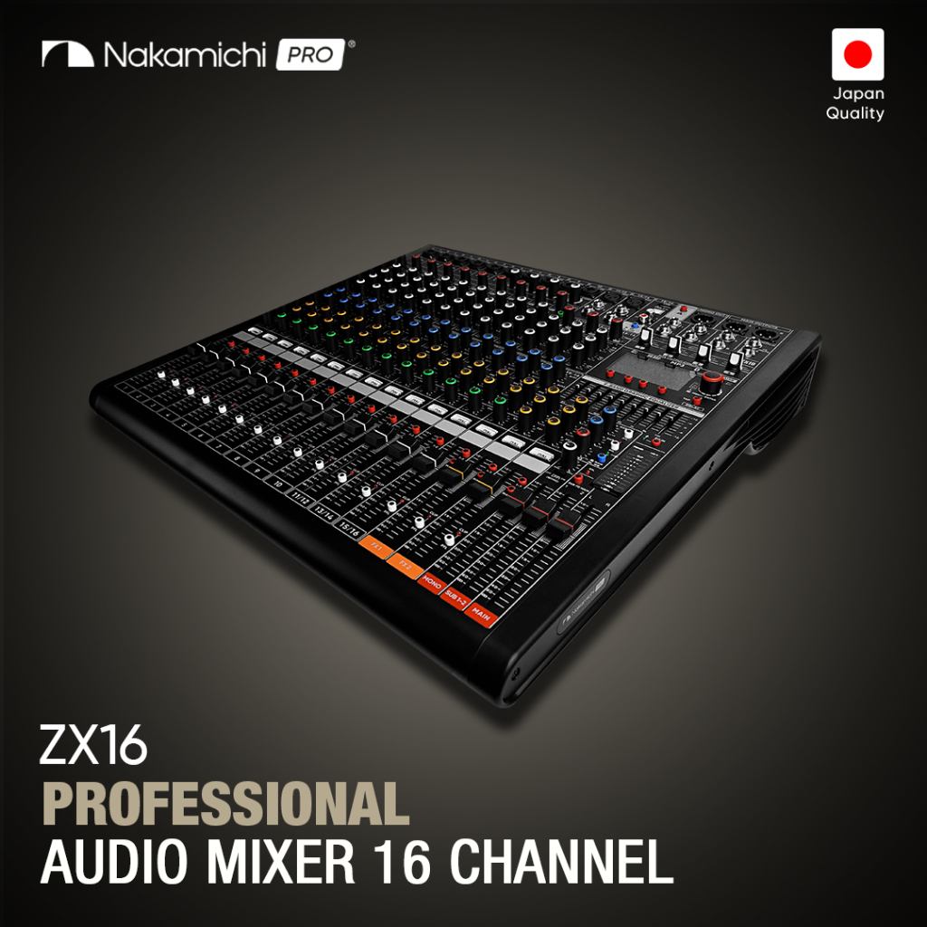 Professional Audio Mixer 16 Channel Nakamichi ZX16