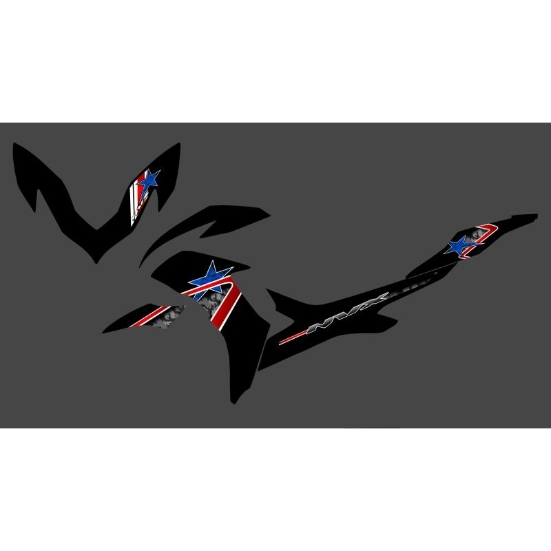 STRIPING STIKER AEROX NEW 155 nvx connected livery arai transparan custame