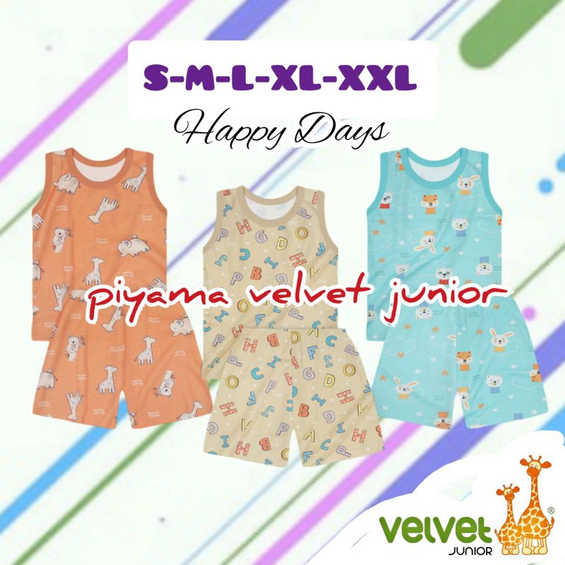 Velvet Junior 3 Setel Setelan Singlet