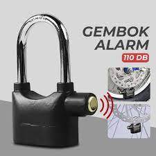 Gembok bunyi alarm anti maling / gembok suara alarm / gembok anti maling pekanbaru