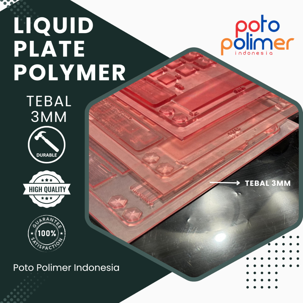 

Rubber Stamp / Liquid Plate Polymer / Stampel Karet tebal 3mm