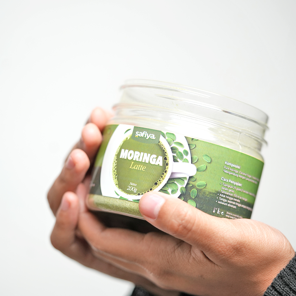 

RB Moringa Latte 200 gr Safiya - Daun Kelor Minuman Bubuk Instan