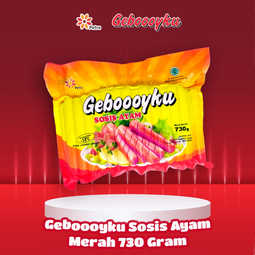 

Gebooyku Sosis Ayam Varian Merah 730 Gram