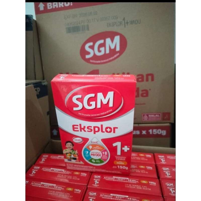 susu sgm 1 + rasa madu 150 gr exp 2027 gratis bubblewrap+ kardus