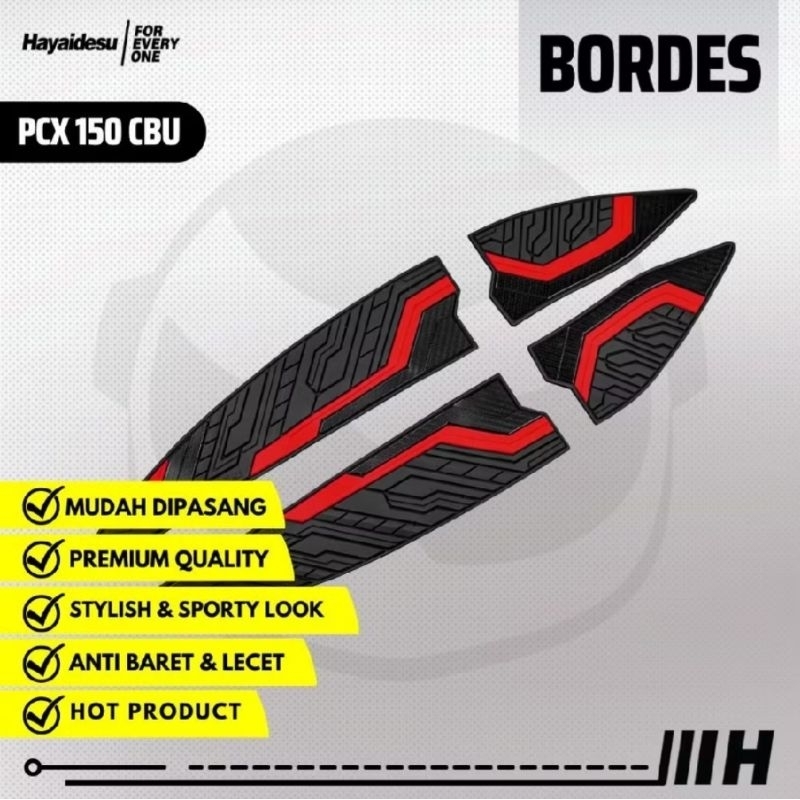 Floor Step Boardrest Karpet Motor PCX 150 CBU Bordes - Hayaidesu