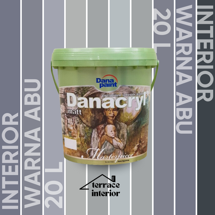 Cat Tembok Interior Danapaint Danacryl Warna Abu 20 L