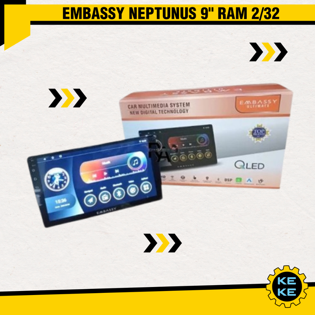 Headunit Android Embassy Neptunus 9"