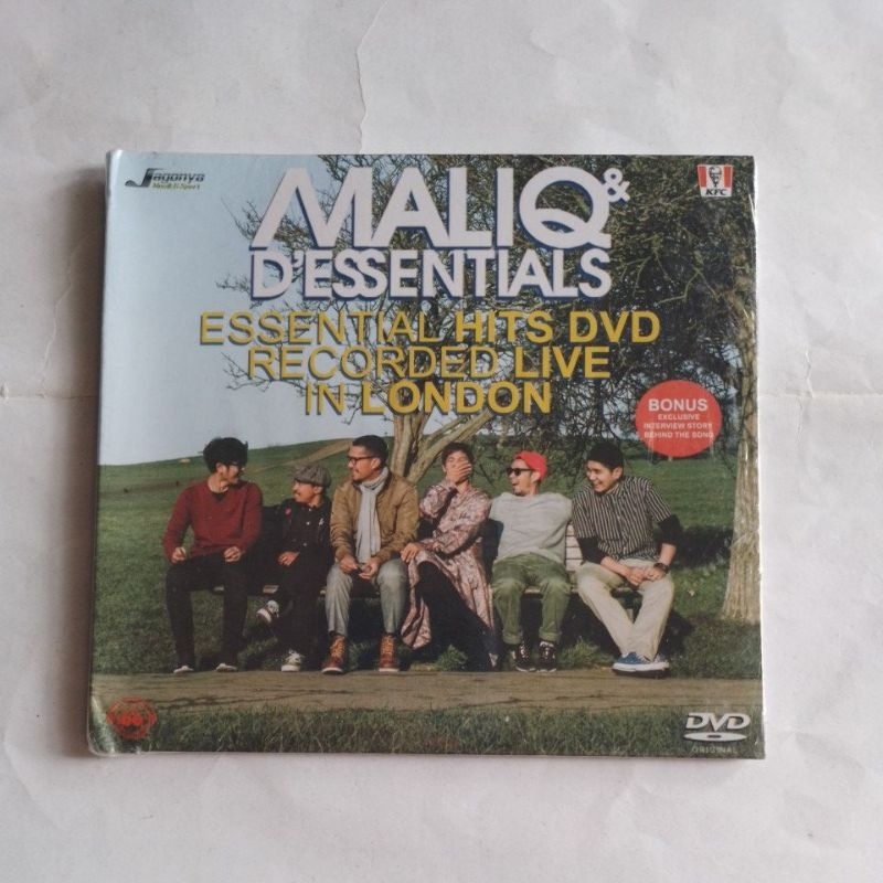 kaset dvd lagu maliq & d'essentials live in london (baru)