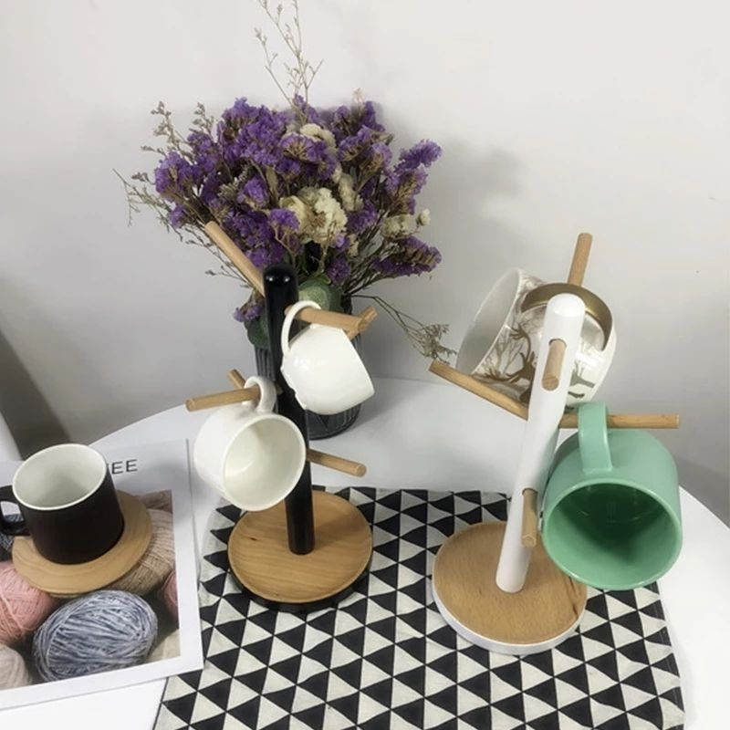 Rak Gelas / Rak gantung kayu / Rak kayu wadah tempat gelas