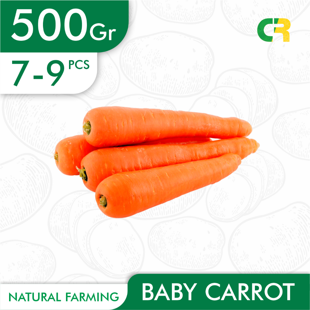 

Baby Carrot/Wortel Baby 500 Gram - Natural Farming