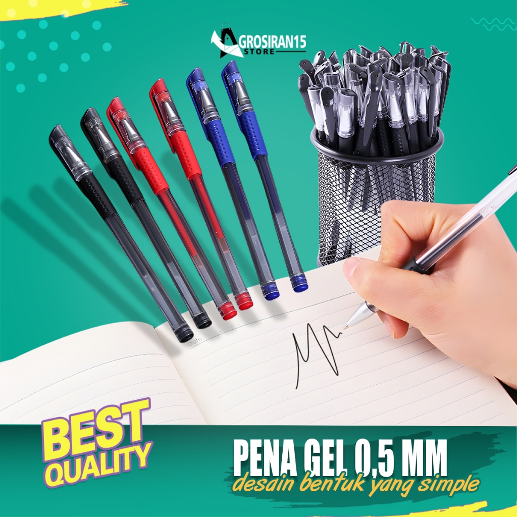 

Pulpen Gel Alat Tulis Pena 0.5mm Standar Pulpen Tinta Cair