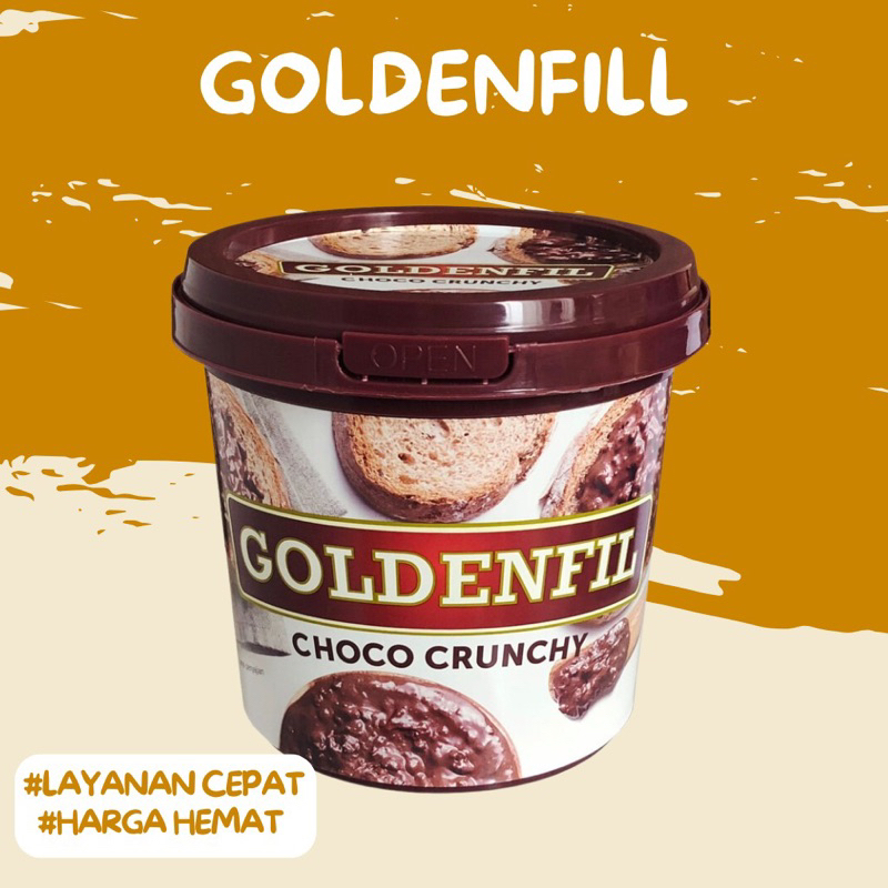 

GOLDENFIL CHOCO CRUNCHY SPREAD 1 KG / SELAI CHOCO CRUNCHY 1 KG
