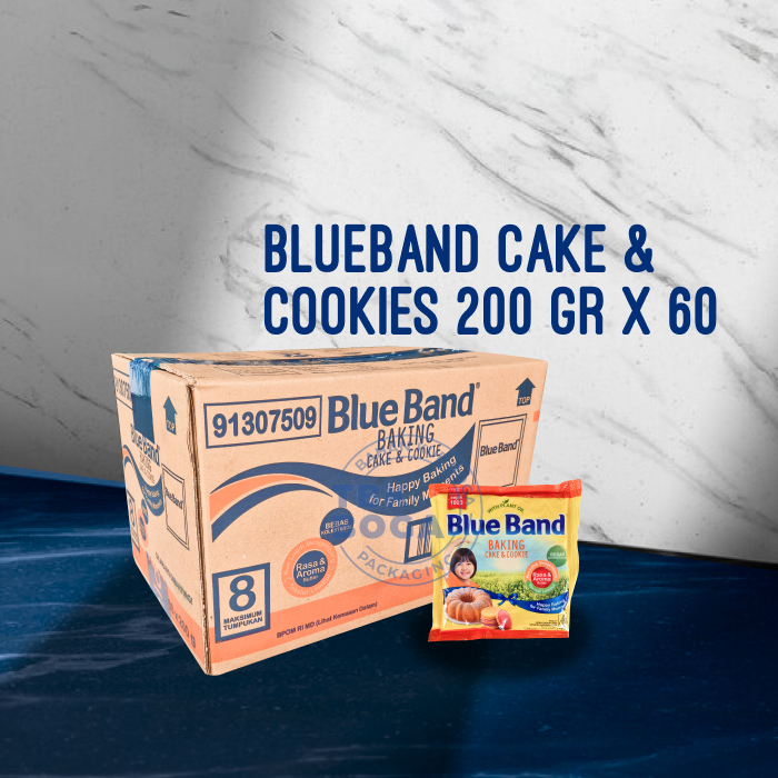 

Blueband Cake & Cookies ( 200 gr / 60 pcs ) Blue band Margarin Margarine Mentega
