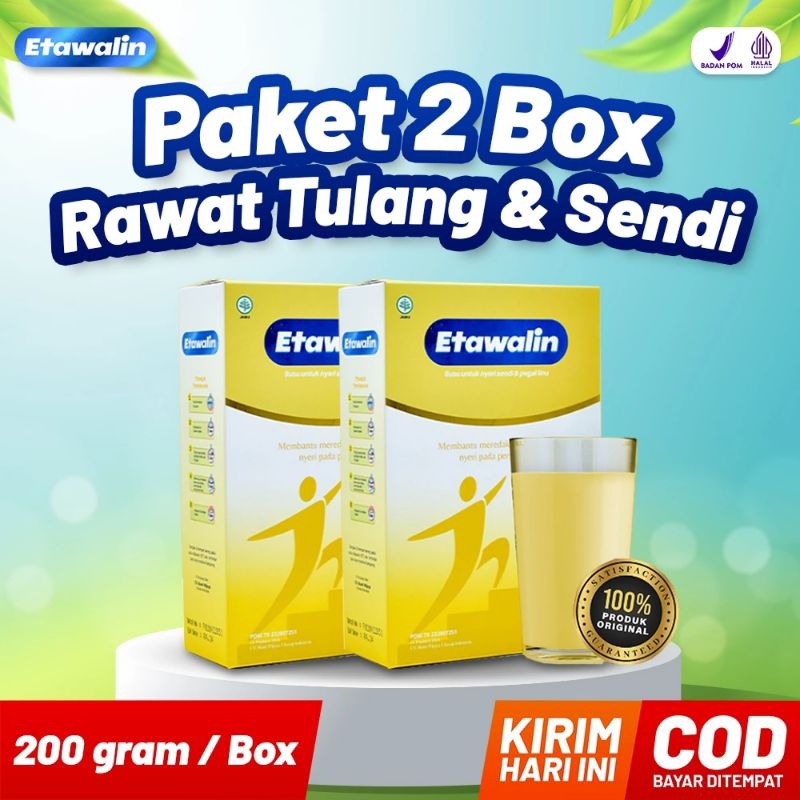 

2 Box ETAWALIN Susu Etawa Herbal Atasi Masalah Asam Urat dan Nyeti Sendi